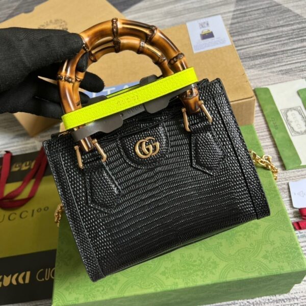 1:1 Replica Gucci Lizard Mini Tote Bag Green For Women, Women's Bags 7.9in/20cm GG