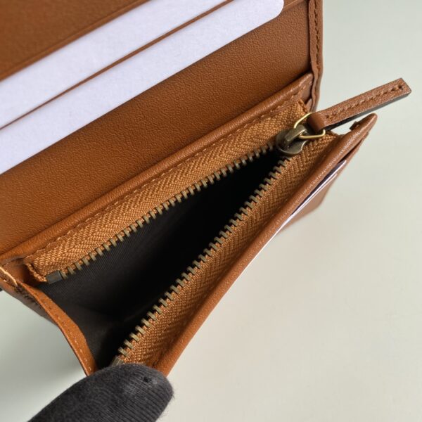 1:1 Replica Gucci Marmont Card Case Wallet Brown Women’s Wallet 11cm/4.3in GG 466492