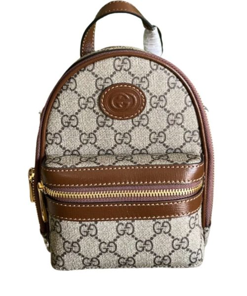 1:1 Replica Gucci Multi-Function Bag Brown For Women 19cm / 7.5in