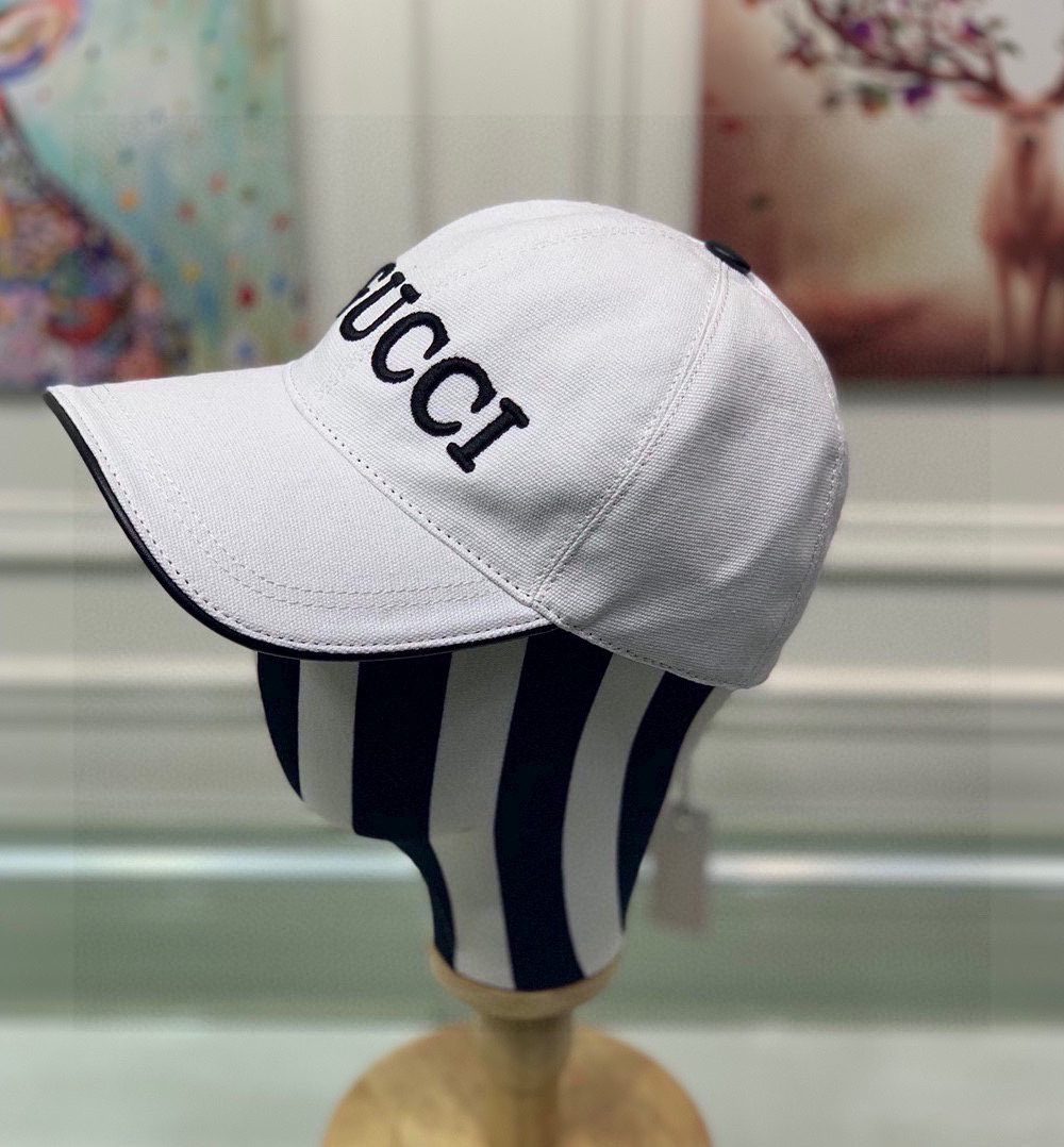 Gucci Off The Grid Baseball Hat White GG Hat
