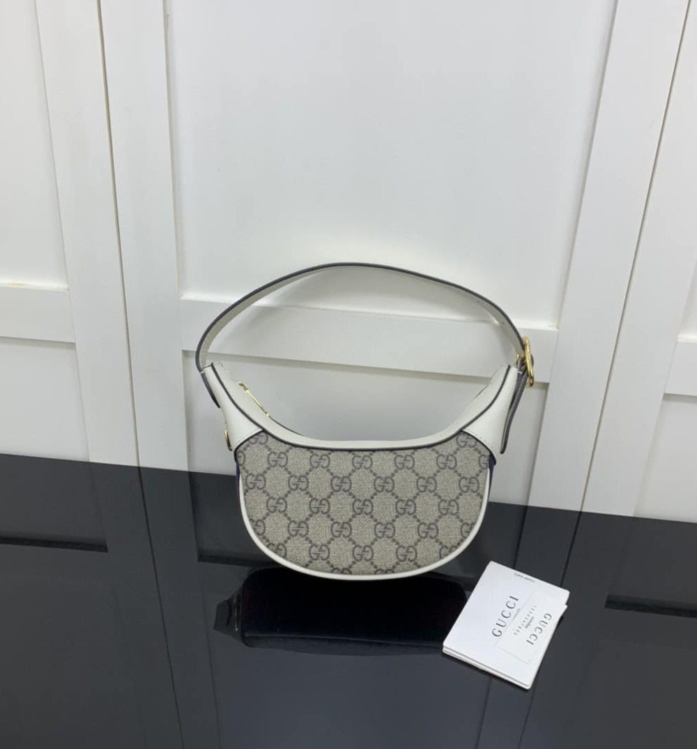 1:1 Replica Gucci Ophidia GG Mini Bag Beige And Ebony GG Supreme Canvas For Women 7.9in/20cm GG 658551 96IWG 9794