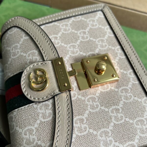 1:1 Replica Gucci Ophidia GG Mini Shoulder Bag Beige For Women, Women's Bags 6.9in/18cm GG 696180 UULAG 9682