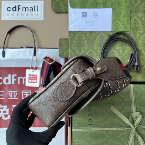 1:1 Replica Gucci Ophidia GG Small Shoulder Bag Beige And Brown For Women, Women's Bags 9.1in/23cm GG