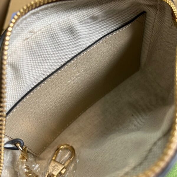 1:1 Replica Gucci Ophidia Mini GG Bag Beige And Ebony GG Supreme Canvas, With Beige For Women  7in/17.5cm GG