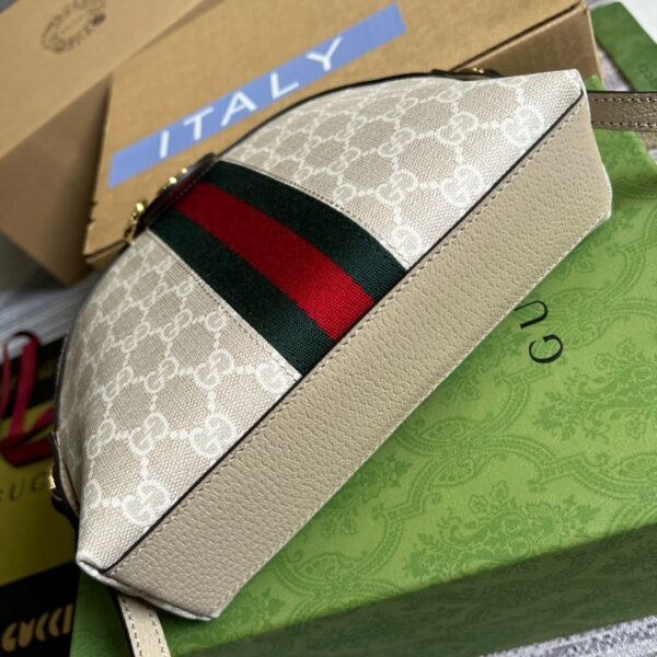 1:1 Replica Gucci Ophidia Small GG Shoulder Bag Beige For Women, Women's Bags 9.2in/24cm GG ‎499621 UULAG 9682