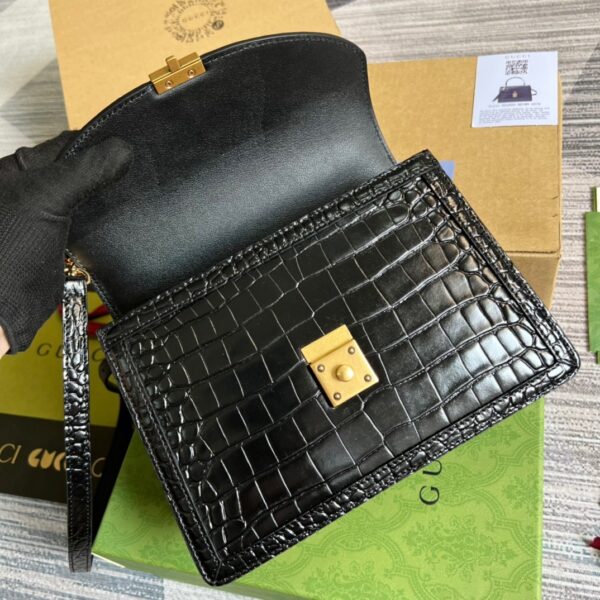 1:1 Replica Gucci Ophidia Small GG Top Handle Bag Balck For Women, Women's Bags 9.8in/25cm GG