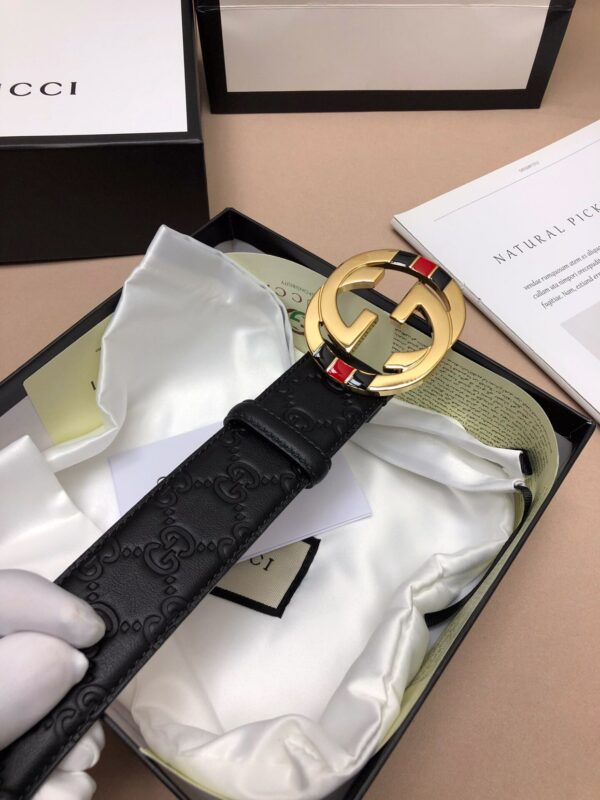 1:1 Replica Gucci Signature Belt Black For Women, Women Belt 370543 CWC1G 1000