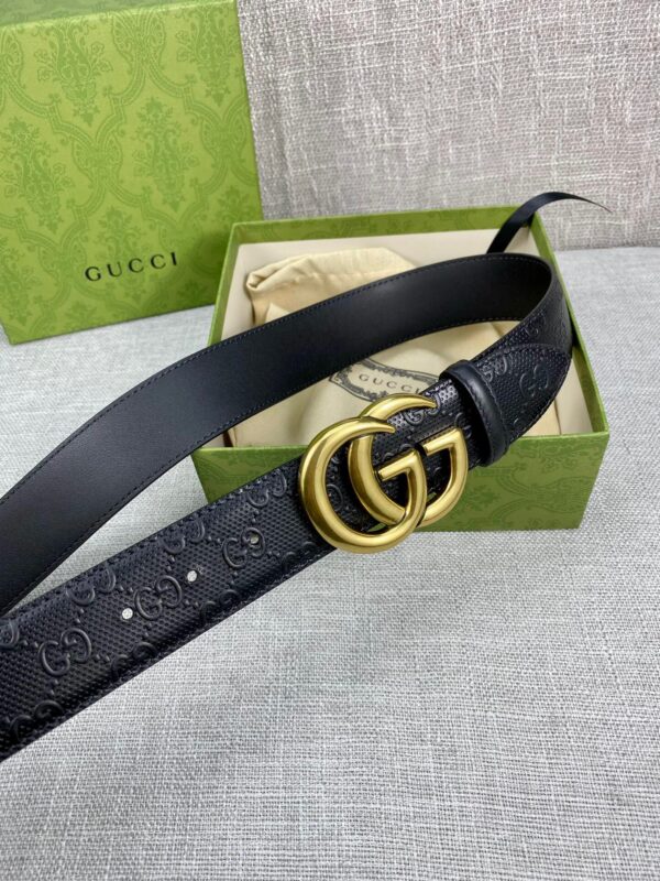 1:1 Replica Gucci Signature Belt Black For Women, Women Belt