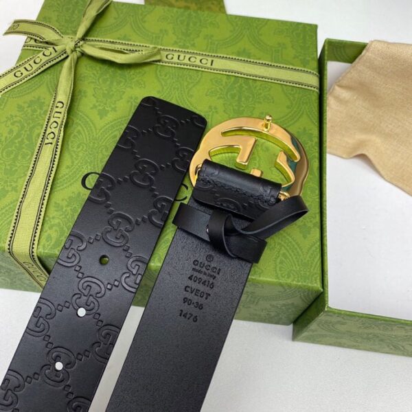 1:1 Replica Gucci Signature Belt Black For Women, Women Belt