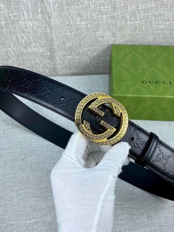1:1 Replica Gucci Signature Belt Black For Women, Women Belt