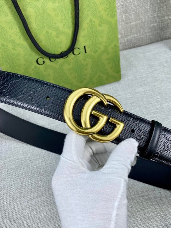 1:1 Replica Gucci Signature Belt Black For Women, Women Belt