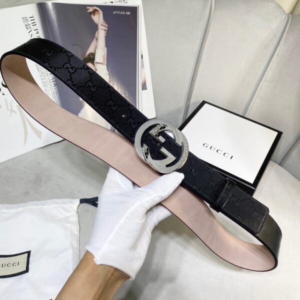 1:1 Replica Gucci Signature Belt Black For Women, Women Belt