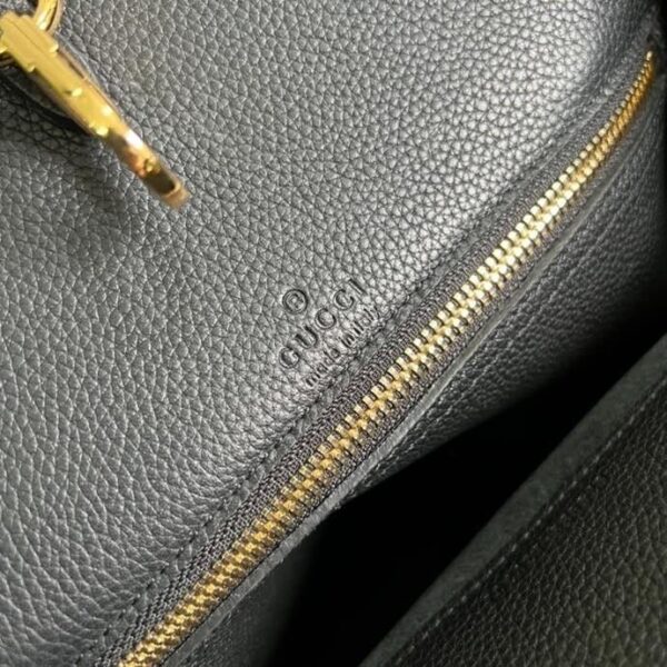 1:1 Replica Gucci Small tote With Gucci Logo Black For Women 12.4in/31.5cm GG 674822 0E8IG 1000