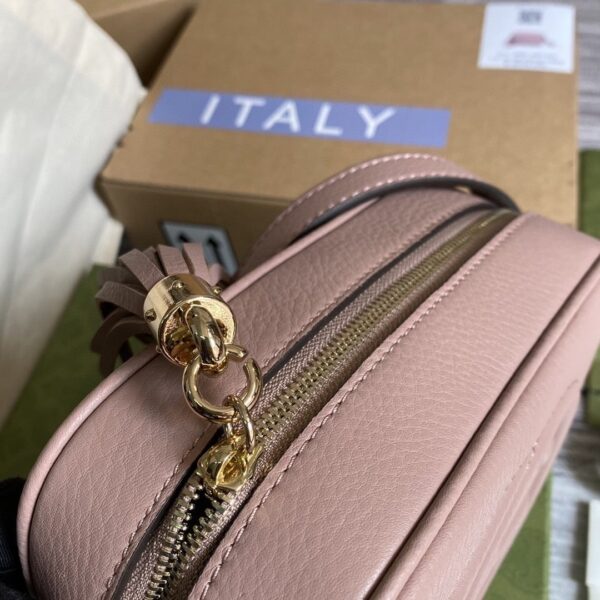 1:1 Replica Gucci Soho Small Disco Bag Dust Pink For Women, Women's Bags, Shoulder And Crossbody Bags 8in/21cm GG 308364