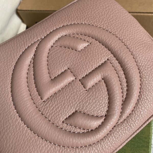 1:1 Replica Gucci Soho Small Disco Bag Dust Pink For Women, Women's Bags, Shoulder And Crossbody Bags 8in/21cm GG 308364