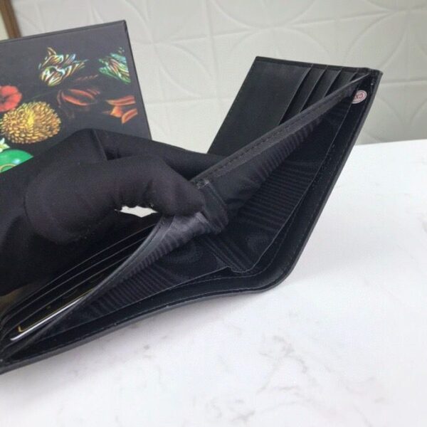 1:1 Replica Gucci Tiger Print GG Supreme Bi-Fold Wallet For Men, Men's Wallet 11cm/4.3in GG 451268 K5Z1N 8666