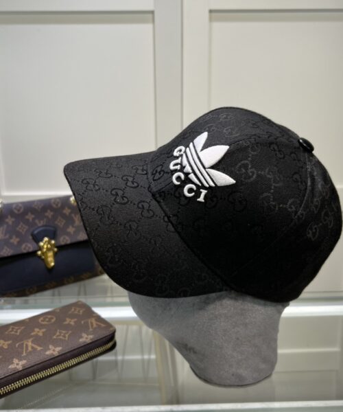 Gucci x Adidas Baseball Hat Black GG Hat