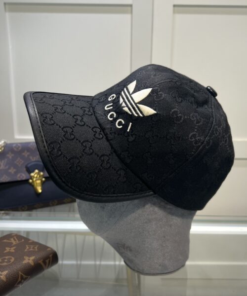 Gucci x Adidas Baseball Hat Black GG Hat