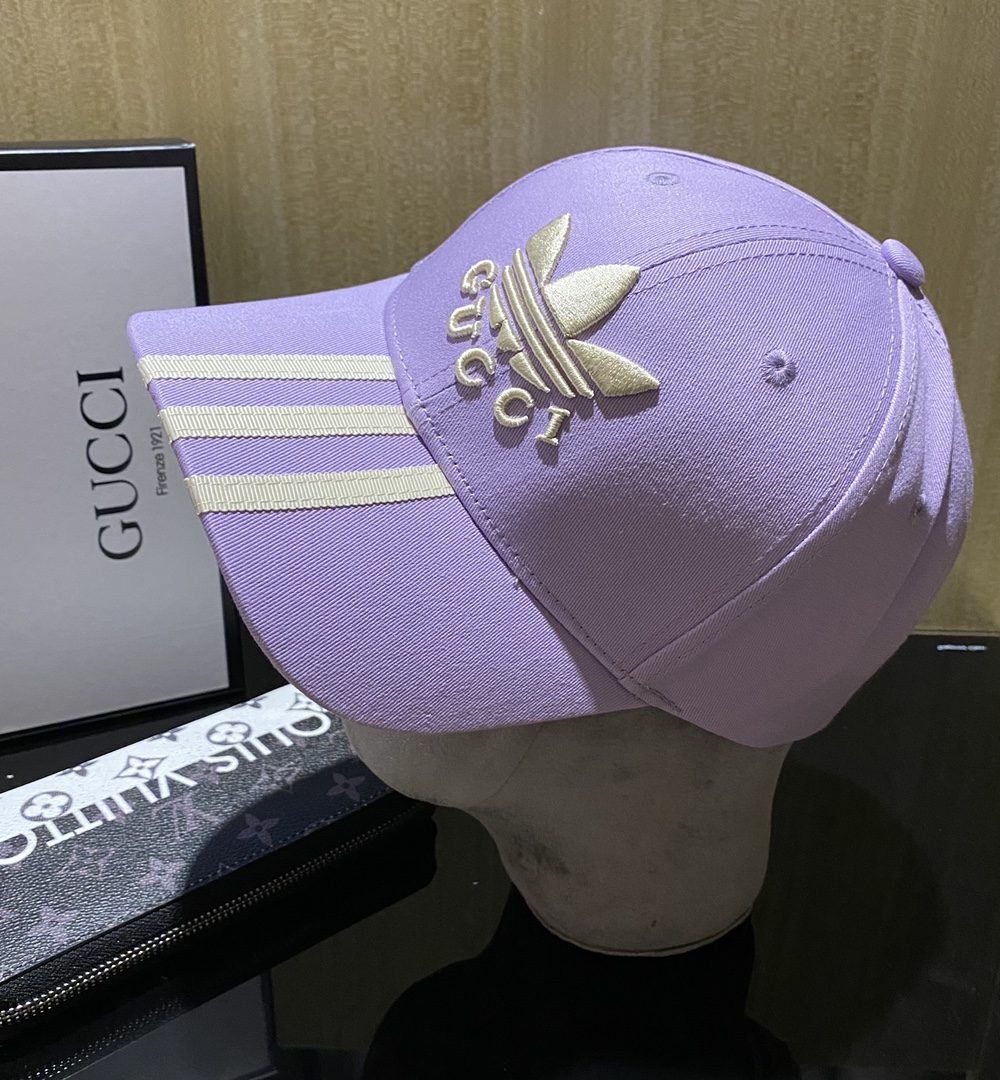 Gucci x Adidas Baseball Hat Blue GG Hat