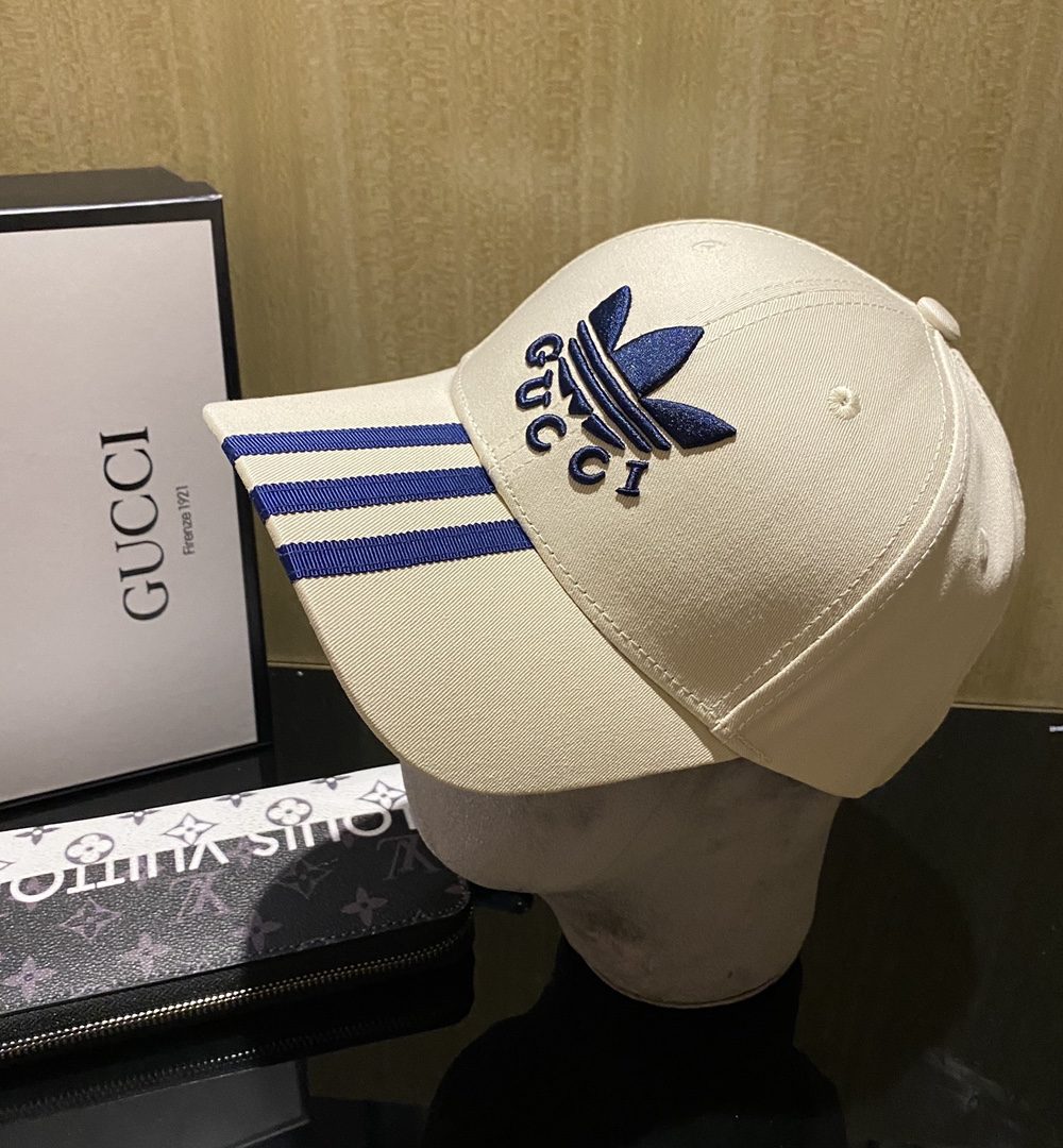 Gucci x Adidas Baseball Hat Pink GG Hat