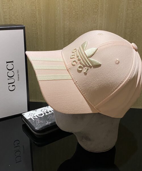 Gucci x Adidas Baseball Hat Pink GG Hat