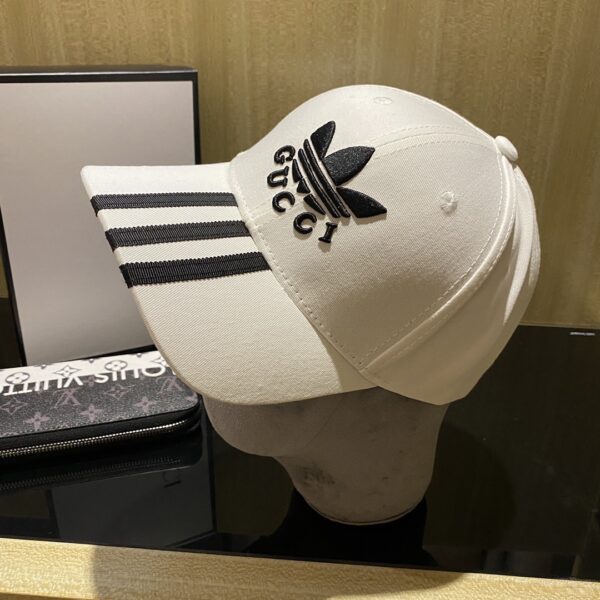Gucci x Adidas Baseball Hat White GG Hat