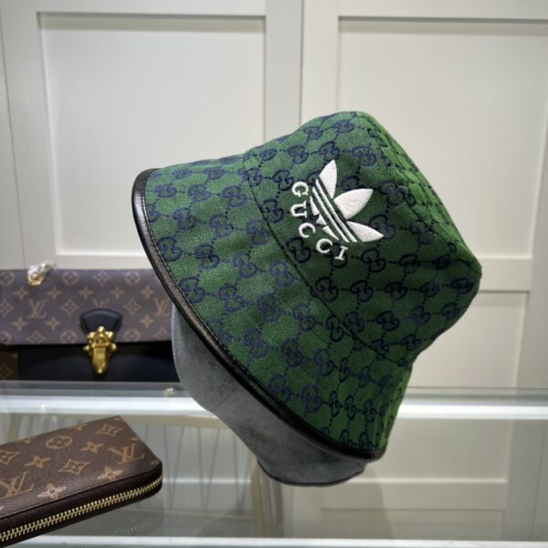 Gucci x Adidas Bucket Hat Green GG Hat