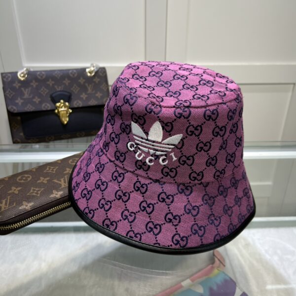 Gucci x Adidas Bucket Hat Purple GG Hat