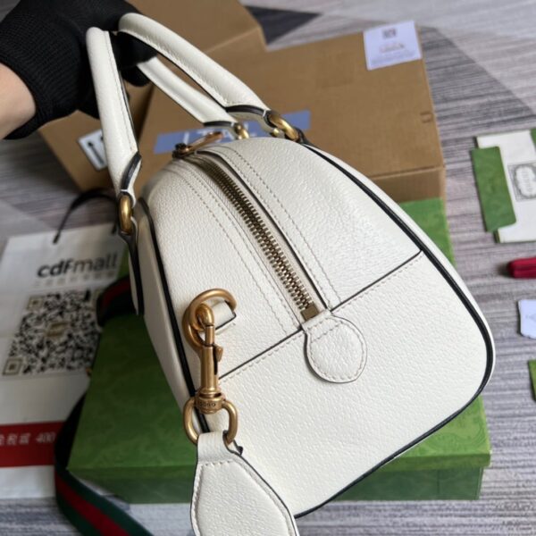 1:1 Replica Gucci x Adidas Mini Duffle Bag White For Women, Women's Bags 12.4in/32cm GG 702397 U3ZCT 8727