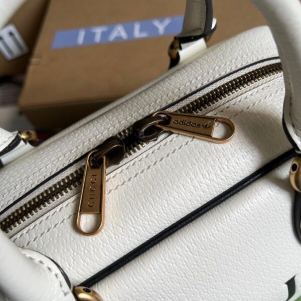1:1 Replica Gucci x Adidas Mini Duffle Bag White For Women, Women's Bags 12.4in/32cm GG 702397 U3ZCT 8727