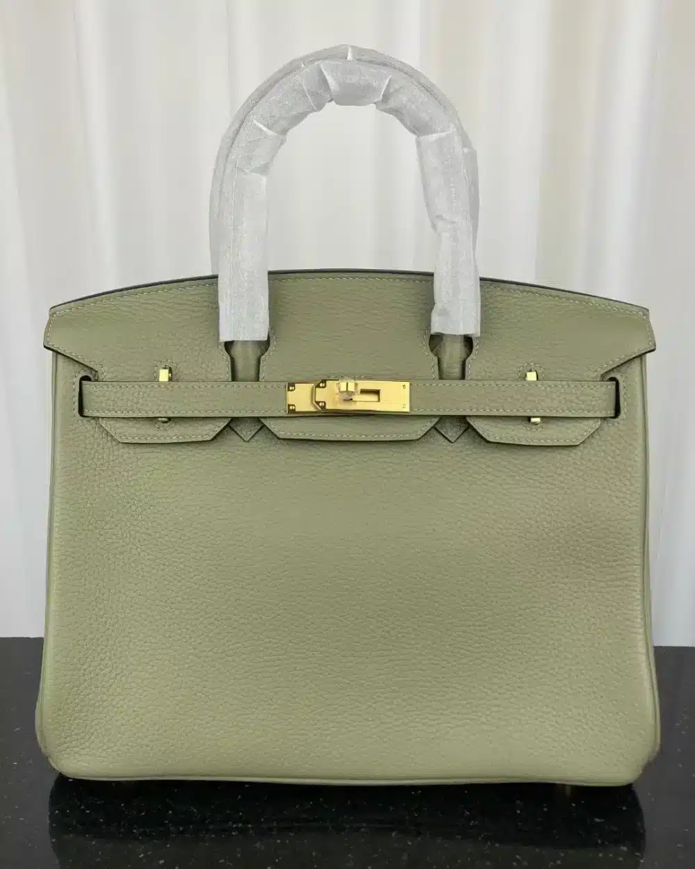 1:1 Replica Hermes Birkin Bag 30 Green Moss Toned Hardware Bag For Women, Women's Handbags, Shoulder Bags 11.8in/30cm