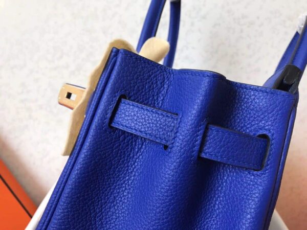 1:1 Replica Hermes Birkin Electric Blue 7T For Women Gold Toned Hardware 11.8in/30cm