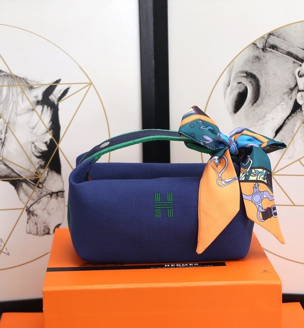 1:1 Replica Hermes Bride A Brac Case Dark Blue Bag For Women, Women's Handbags, Shoulder Bags 9.8in/25cm
