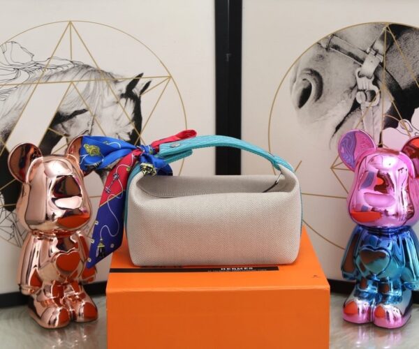 1:1 Replica Hermes Bride A Brac Case Grey Bag For Women, Women's Handbags, Shoulder Bags 9.8in/25cm