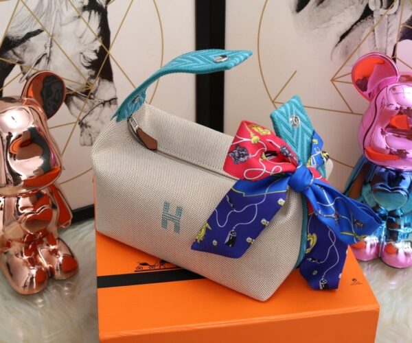 1:1 Replica Hermes Bride A Brac Case Grey Bag For Women, Women's Handbags, Shoulder Bags 9.8in/25cm