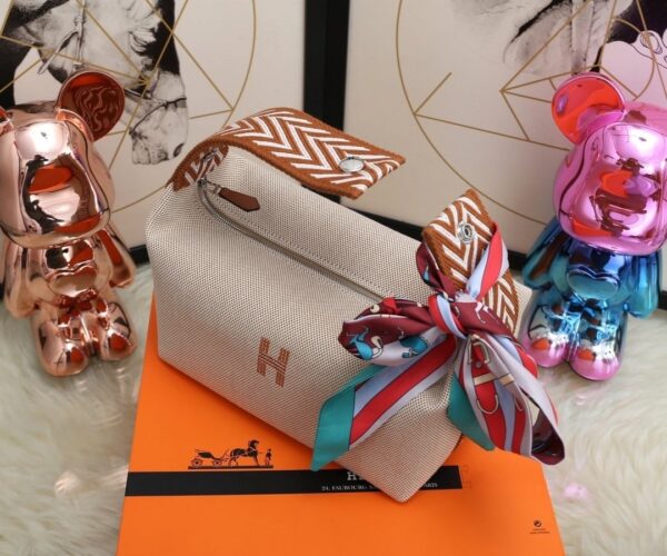 1:1 Replica Hermes Bride A Brac Case Grey Bag For Women, Women's Handbags, Shoulder Bags 9.8in/25cm