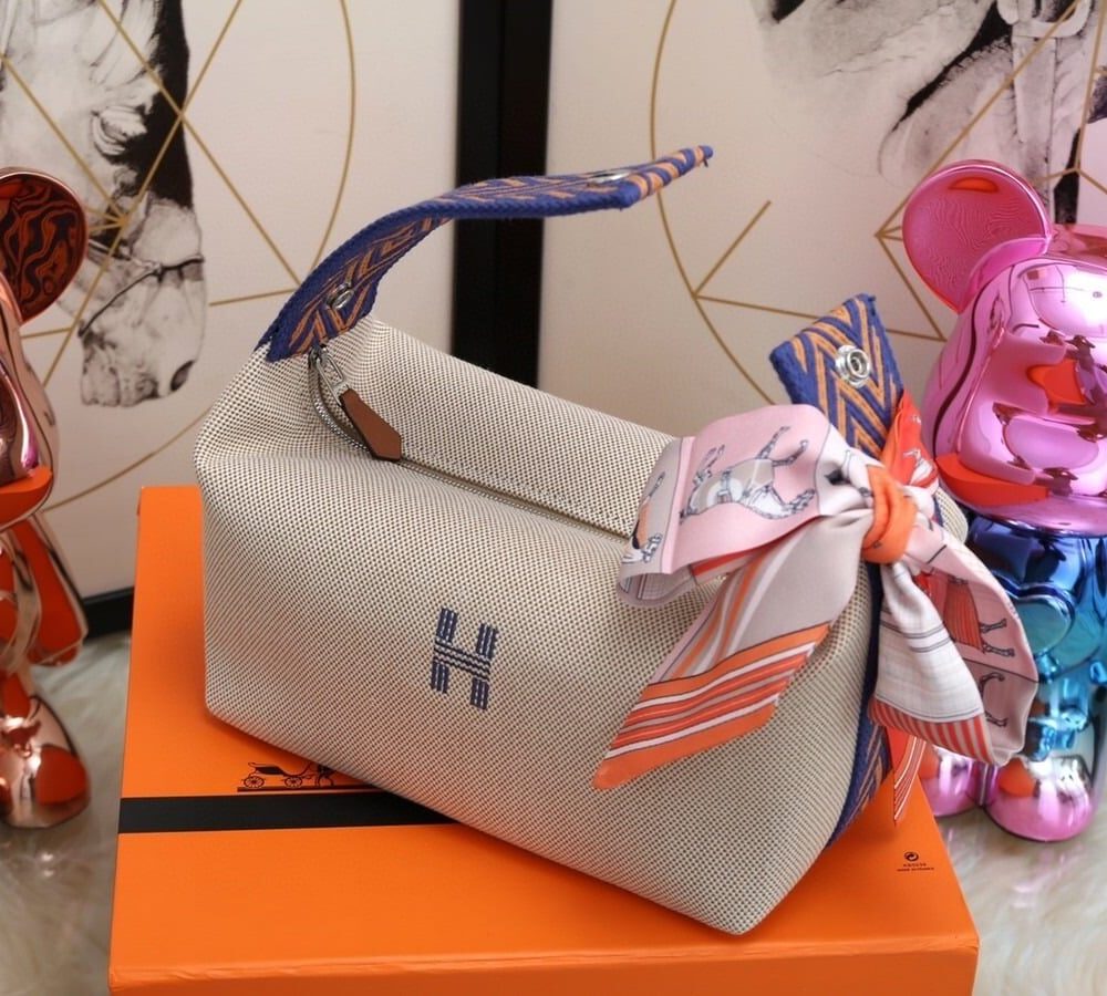 1:1 Replica Hermes Bride A Brac Case Grey Bag For Women, Women's Handbags, Shoulder Bags 9.8in/25cm