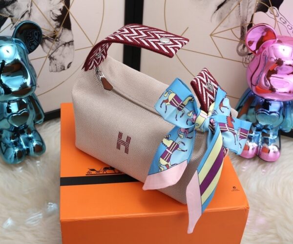 1:1 Replica Hermes Bride A Brac Case Grey Bag For Women, Women's Handbags, Shoulder Bags 9.8in/25cm