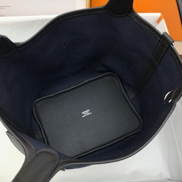 1:1 Replica Hermes Cargo Picotin Lock 18 Dark Blue, Silver Toned Hardware Bag For Women, Women's Handbags, Shoulder Bags 7.1in/18cm