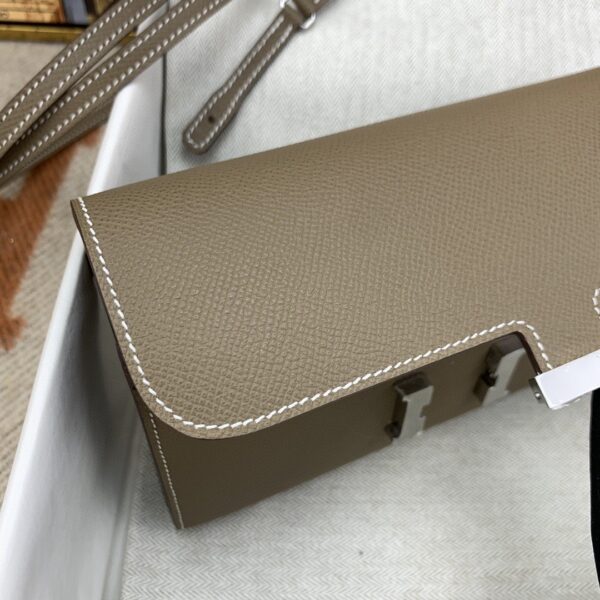 1:1 Replica Hermes Constance Long Togo Wallet Brown, Silver Toned Hardware Bag For Women, Women's Handbags, Shoulder Bags 8.1in/21cm