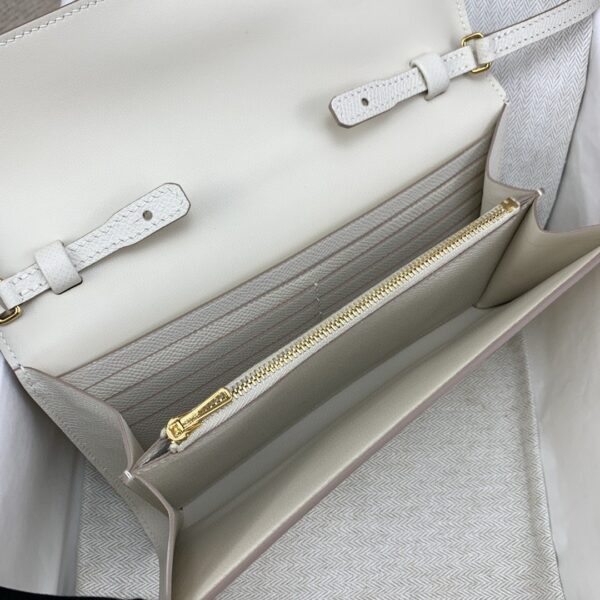1:1 Replica Hermes Constance Long Togo Wallet White, Gold Toned Hardware Bag For Women, Women's Handbags, Shoulder Bags 8.1in/21cm