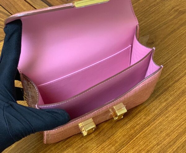 1:1 Replica Hermes Constance Pink/Purple For Women 19cm / 7.4in