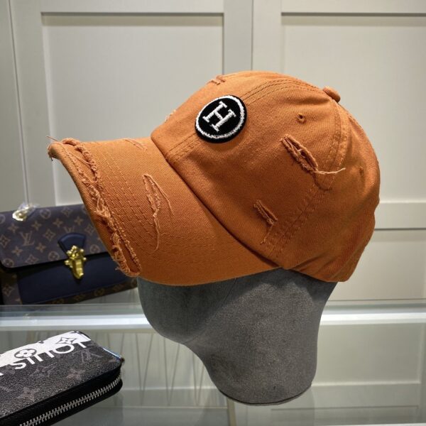 Hermes Davis H Primavera Cap Orange Hermes Cap