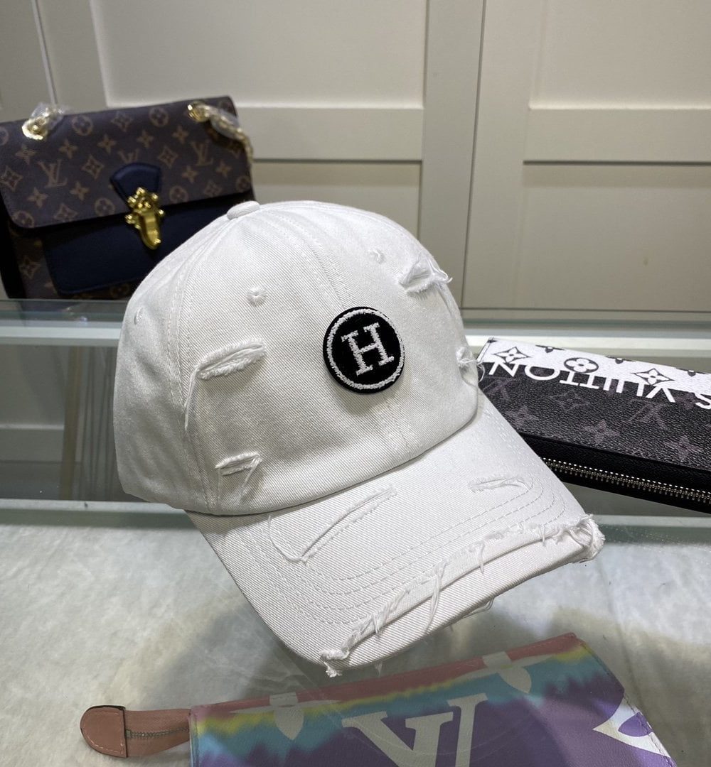 Hermes Davis H Primavera Cap White Hermes Cap