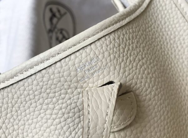 1:1 Replica Hermes Evelyne 16 Amazone Bag Beige With Silver-Toned Hardware For Women, Women's Shoulder And Crossbody Bags 6.3in/16cm