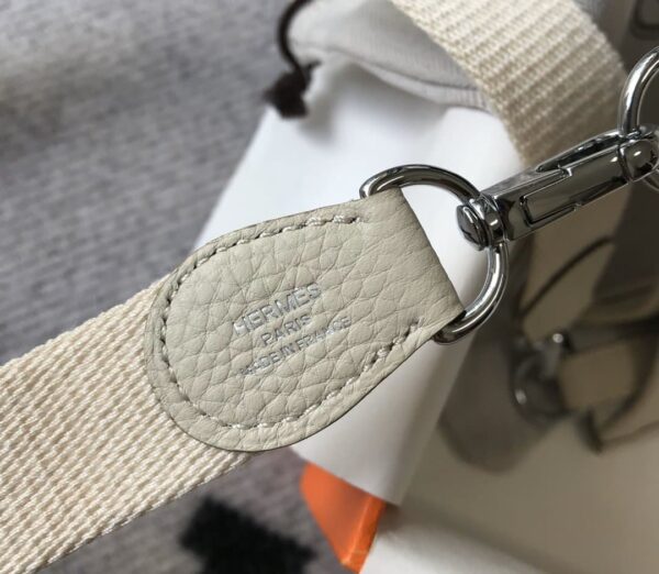 1:1 Replica Hermes Evelyne 16 Amazone Bag Beige With Silver-Toned Hardware For Women, Women's Shoulder And Crossbody Bags 6.3in/16cm