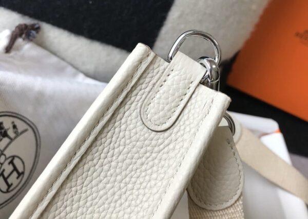 1:1 Replica Hermes Evelyne 16 Amazone Bag Beige With Silver-Toned Hardware For Women, Women's Shoulder And Crossbody Bags 6.3in/16cm
