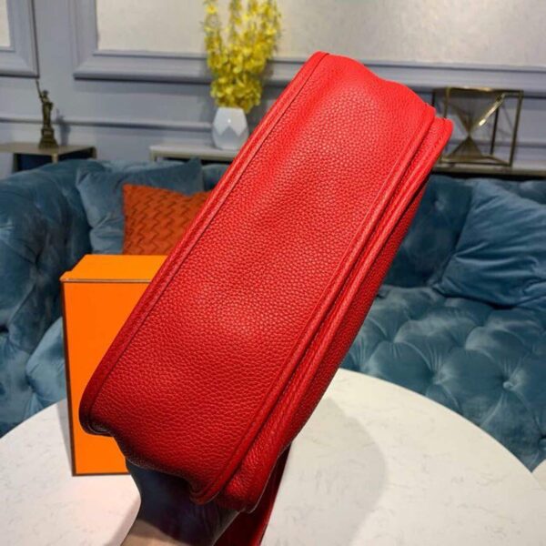 1:1 Replica Hermes Evelyne III 29 Bag Red With Silver-Toned Hardware For Women, Women's Shoulder And Crossbody Bags 11.4in/29cm