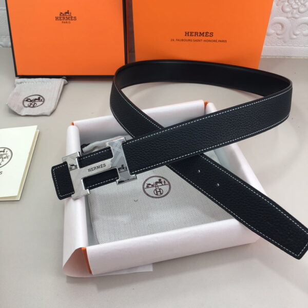 1:1 Replica Hermes H Belt Buckle & Reversible Black For Women, Women Belt