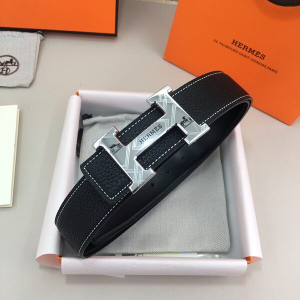 1:1 Replica Hermes H Belt Buckle & Reversible Black For Women, Women Belt